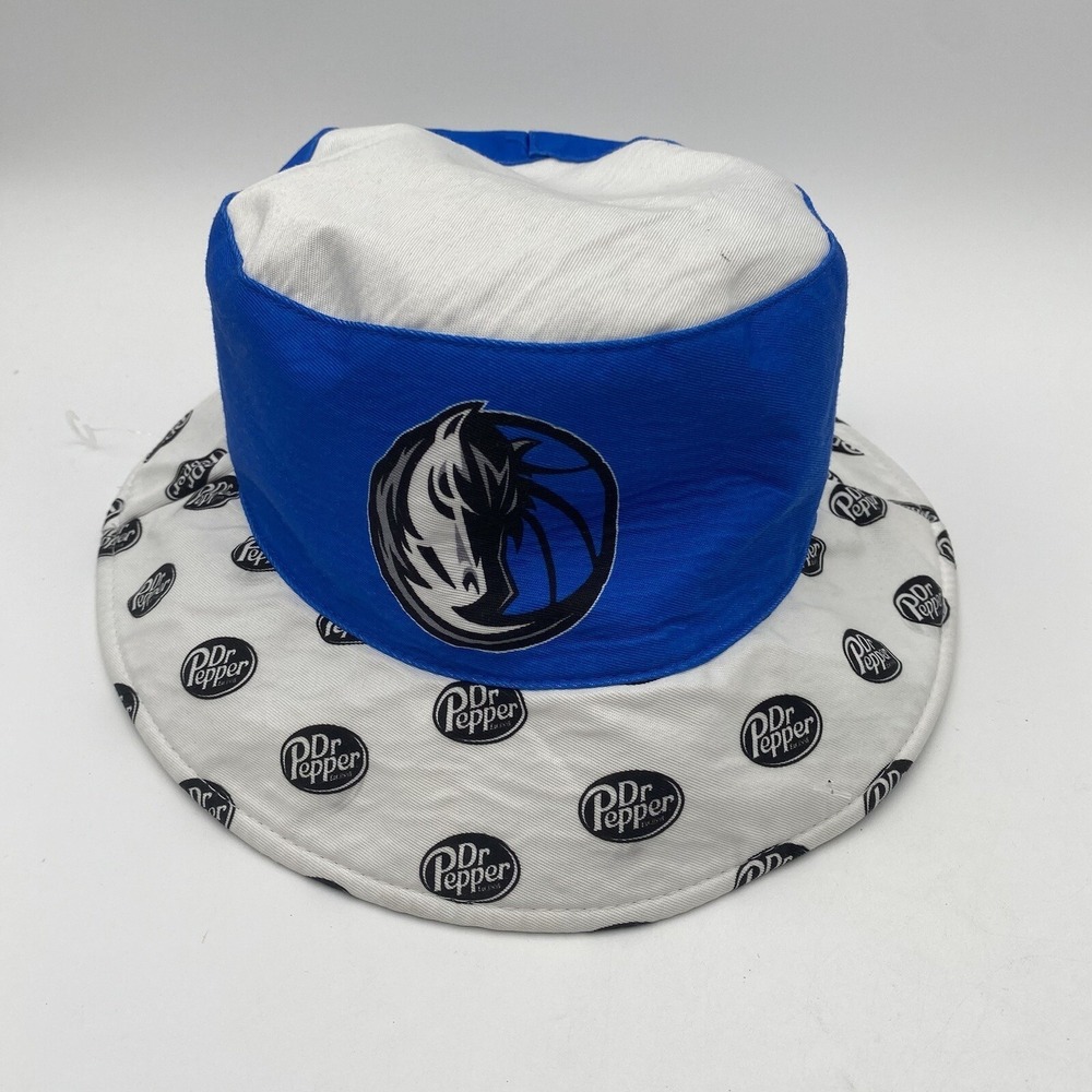 Dallas Mavericks Dr. Pepper Bucket Fitted Hat Medium LNC Not Worn